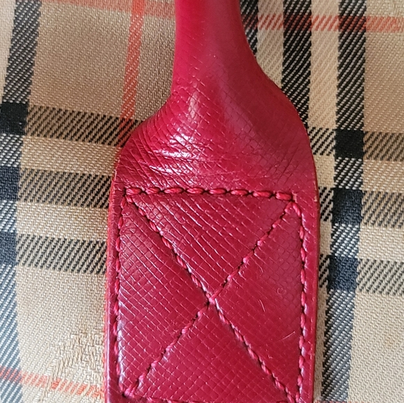 Burberry Red Nova Check 2 way bag - Picture 11 of 14